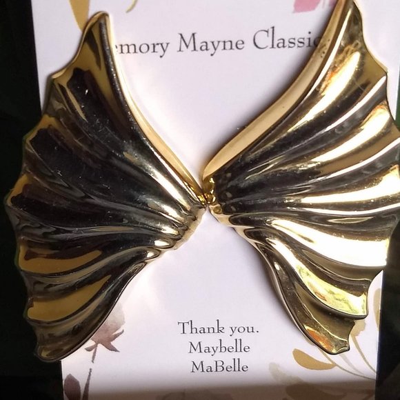 3/$25 'gold' wonder woman wing earrings